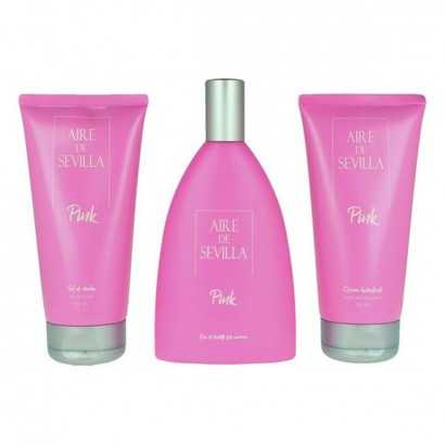 Set de Perfume Mujer Pink Aire Sevilla EDT (3 pcs) (3 pcs)-Lotes de Cosmética y Perfumería-Verais