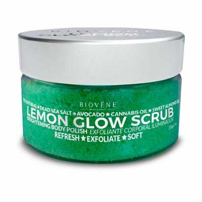 Body Cream Biovène Lemon Glow Scrub 200 g-Moisturisers and Exfoliants-Verais