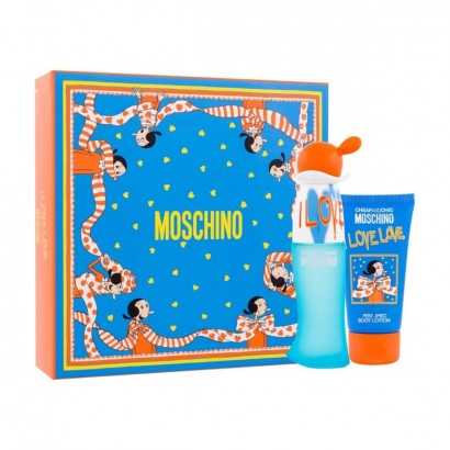 Women's Perfume Set Moschino I Love Love 2 Pieces-Cosmetic and Perfume Sets-Verais