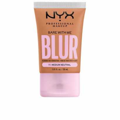 Cremige Make-up Grundierung NYX Bare With Me Blur Nº 14 Medium tan 30 ml-Makeup und Foundations-Verais
