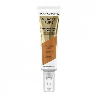 Base de Maquillaje Cremosa Max Factor Miracle Pure Nº 89 Warm praline Spf 30 30 ml-Maquillajes y correctores-Verais