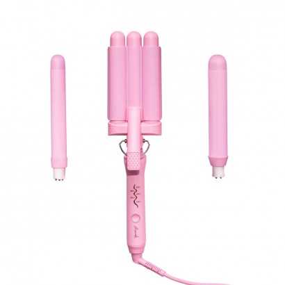 Triple Ceramic Styling Curling Iron Mermade Pink-Hair straighteners and curlers-Verais