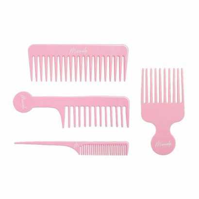 Hair Dressing Set Mermade 4 Pieces Pink-Combs and brushes-Verais