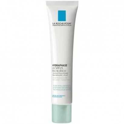 Facial Cream La Roche Posay Hydraphase Ha Uv Spf 25 40 ml-Anti-wrinkle and moisturising creams-Verais