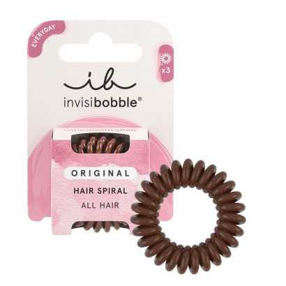 Rubber Hair Bands Invisibobble Original Brown (3 Units)-Combs and brushes-Verais