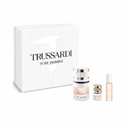 Women's Perfume Set Trussardi Pure Jasmine 3 Pieces-Cosmetic and Perfume Sets-Verais
