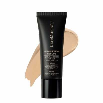 Hydrating Cream with Colour bareMinerals Complexion Rescue Opal Spf 30 35 ml-Make-up and correctors-Verais