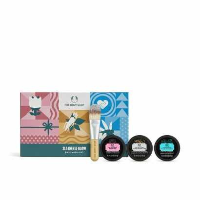 Cosmetic Set The Body Shop Slather & Glow 4 Pieces-Cosmetic and Perfume Sets-Verais