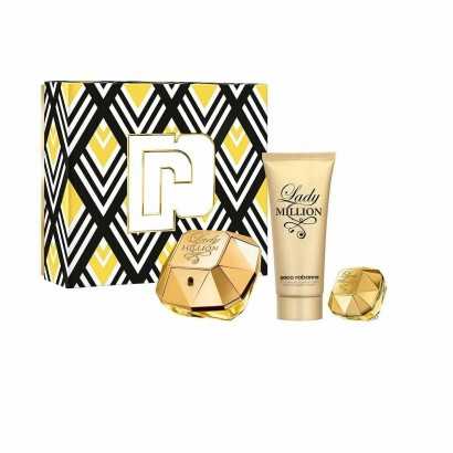 Women's Perfume Set Paco Rabanne EDP Lady Million 3 Pieces-Cosmetic and Perfume Sets-Verais