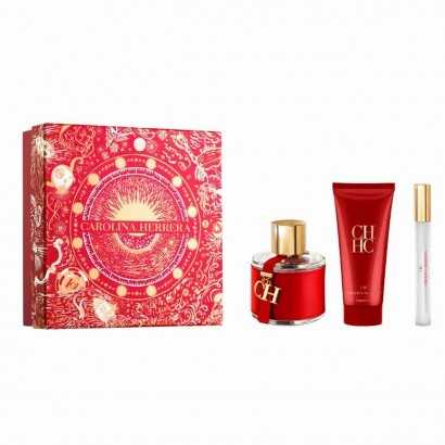 Women's Perfume Set Carolina Herrera 3 Pieces-Cosmetic and Perfume Sets-Verais