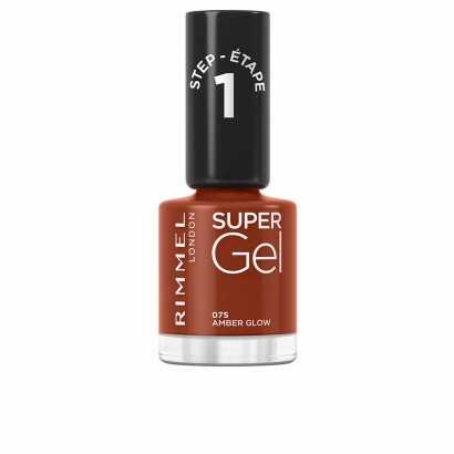 nail polish Rimmel London Super Gel Nº 075 Amber glow 12 ml-Manicure and pedicure-Verais