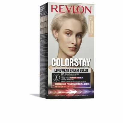 Permanent Dye Revlon Colorstay Nº 001 Ash-Hair Dyes-Verais
