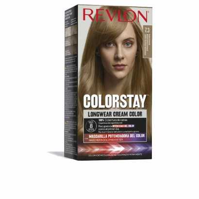 Permanent Dye Revlon Colorstay Nº 7.3 Golden Blonde-Hair Dyes-Verais
