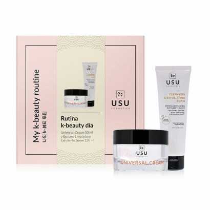 Unisex Cosmetic Set USU Cosmetics My K-Beauty Day Rutine 2 Pieces-Cosmetic and Perfume Sets-Verais