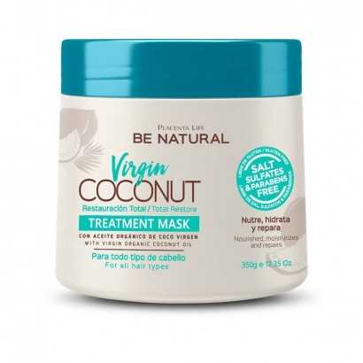 Restorative Hair Mask Be Natural Virgin Coconut 350 ml-Hair masks and treatments-Verais