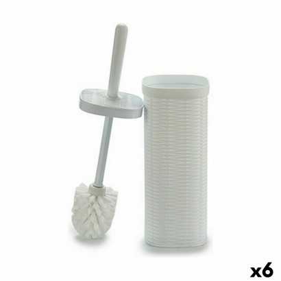 Toilet Brush Stefanplast Elegance White Plastic 11,5 x 40,5 x 11,5 cm (6 Units)-Bathroom accessories-Verais