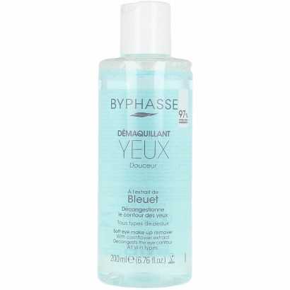 Eye Make Up Remover Byphasse Cornflower 200 ml-Make-up removers-Verais
