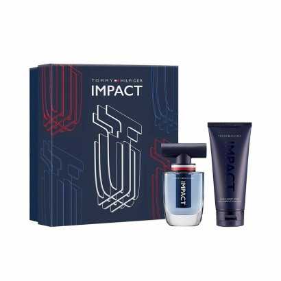 Men's Perfume Set Tommy Hilfiger Impact 3 Pieces-Cosmetic and Perfume Sets-Verais