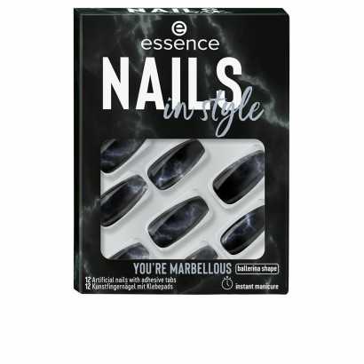 False nails Essence Nails In Style Self-adhesives Reusable Nº 17 You're marbellous (12 Units)-Manicure and pedicure-Verais