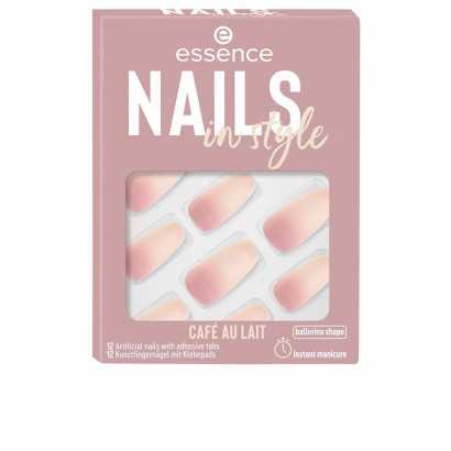 False nails Essence Nails In Style Self-adhesives Reusable Nº 16 Café au lait (12 Units)-Manicure and pedicure-Verais