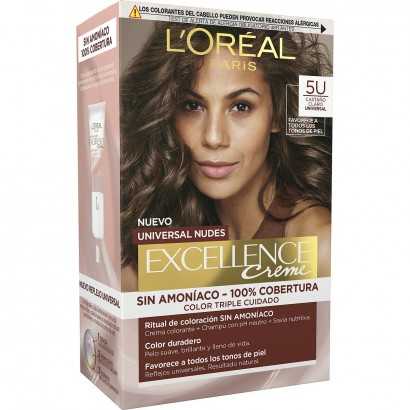 Permanent Dye L'Oreal Make Up Excellence Light Brown-Hair Dyes-Verais