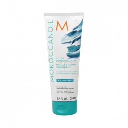 Hair Mask Moroccanoil Depositing Aqua marine 200 ml-Hair masks and treatments-Verais
