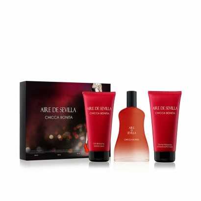 Women's Perfume Set Aire Sevilla Chicca Bonita 3 Pieces-Cosmetic and Perfume Sets-Verais