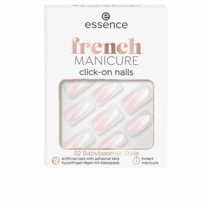 False nails Essence French Self-adhesives Reusable Nº 02 Babyboomer style (12 Units)-Manicure and pedicure-Verais