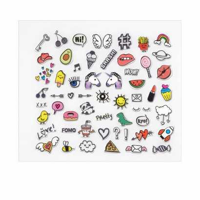 Nail art stickers Essence Happiness Looks Good On You 57 Pieces-Manicure and pedicure-Verais