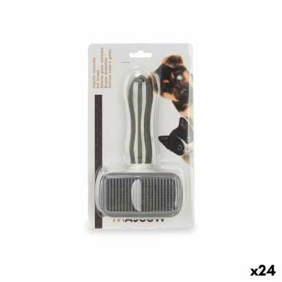 Dog Brush Anthracite 14 x 23 x 6 cm (24 Units)-Well-being and hygiene-Verais