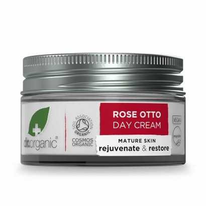 Day Cream Dr.Organic Rose Otto 50 ml-Anti-wrinkle and moisturising creams-Verais