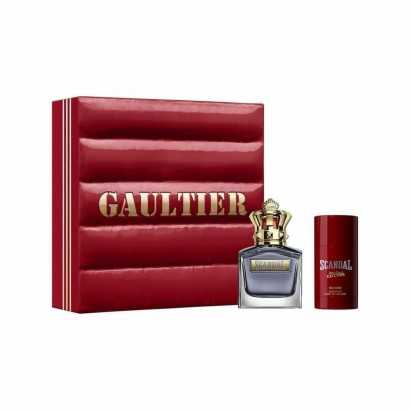 Men's Perfume Set Jean Paul Gaultier Scandal 3 Pieces-Cosmetic and Perfume Sets-Verais