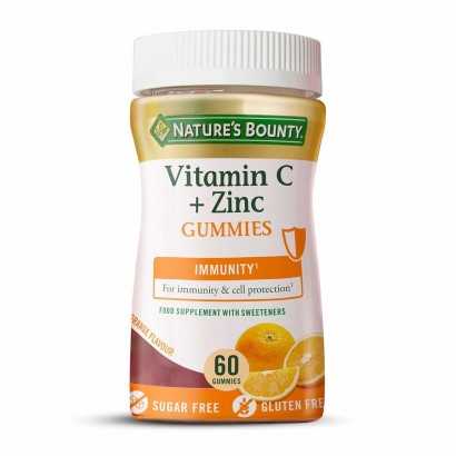 Food Supplement Nature's Bounty Gums Vitamin C Zinc Orange 60 Units-Food supplements-Verais
