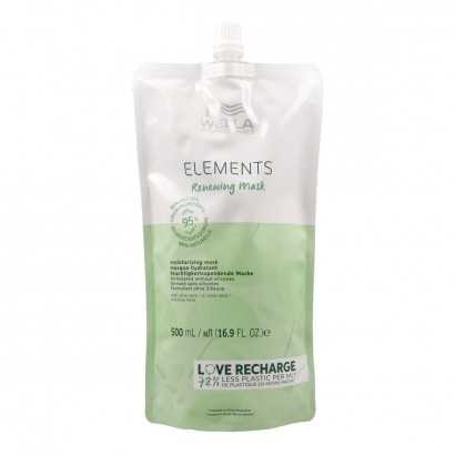 Hair Mask Wella Elements Moisturizing Refill 500 ml-Hair masks and treatments-Verais
