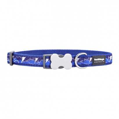Dog collar Red Dingo STYLE LIGHTNING Navy Blue 31-47 cm-Travelling and walks-Verais