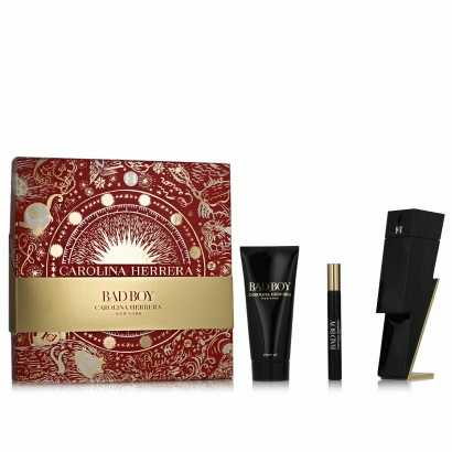 Men's Perfume Set Carolina Herrera 3 Pieces-Cosmetic and Perfume Sets-Verais