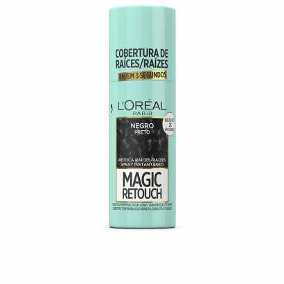 Temporary Corrector Spray for Roots L'Oréal Paris Magic Retouch Black 75 ml-Hair Dyes-Verais