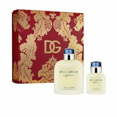 Men's Perfume Set Dolce & Gabbana Light Blue 2 Pieces-Cosmetic and Perfume Sets-Verais