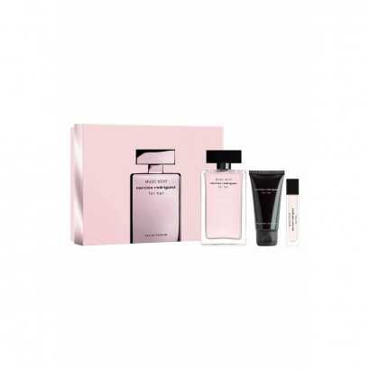 Women's Perfume Set Narciso Rodriguez Musc Noir 3 Pieces-Cosmetic and Perfume Sets-Verais