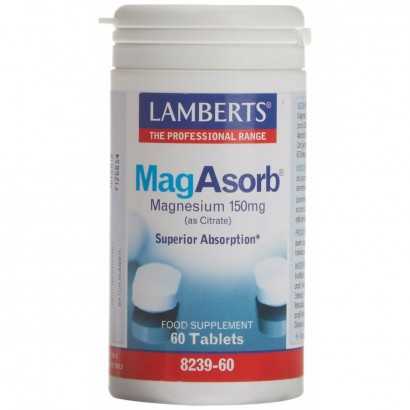 Food Supplement Lamberts MagAbsorb Magnesium 60 Units-Food supplements-Verais