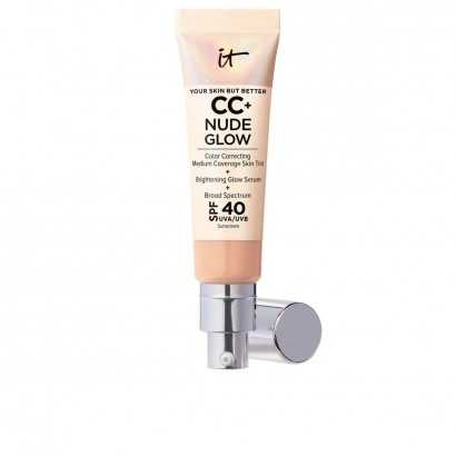 Base de Maquillaje Cremosa It Cosmetics CC+ Nude Glow neutral medium Spf 40 32 ml-Maquillajes y correctores-Verais