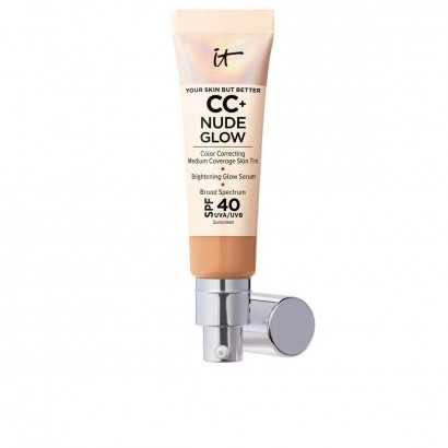 Base de Maquillaje Cremosa It Cosmetics CC+ Nude Glow neutral tan Spf 40 32 ml-Maquillajes y correctores-Verais