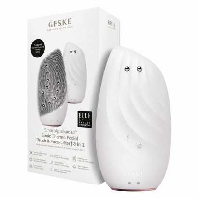 Cleansing Facial Brush Geske SmartAppGuided White 8-in-1-Cleansers and exfoliants-Verais