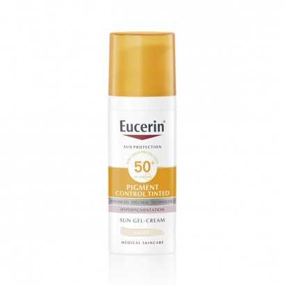 Sun Block Eucerin Pigment Control Tinted Light Spf 50 50 ml-Protective sun creams for the face-Verais