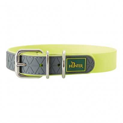Dog collar Hunter Convenience Yellow (23-31 cm)-Travelling and walks-Verais