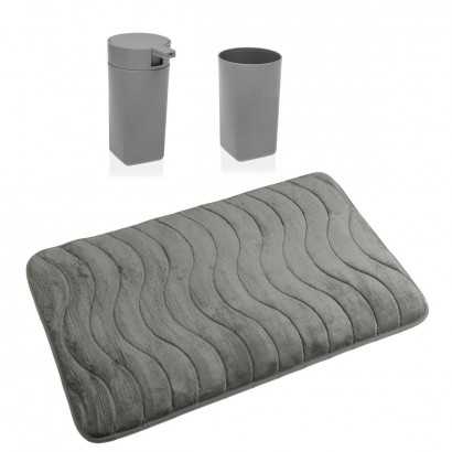 Bath Set Versa Grey polypropylene 45 x 2 x 75 cm Modern-Bathroom accessories-Verais