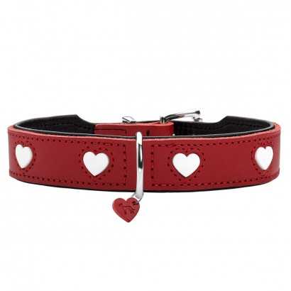 Dog collar Hunter Love M/L 47-54 cm Red-Travelling and walks-Verais