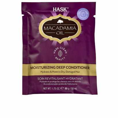 Moisturizing conditioner HASK MACADAMIA OIL 50 g-Softeners and conditioners-Verais