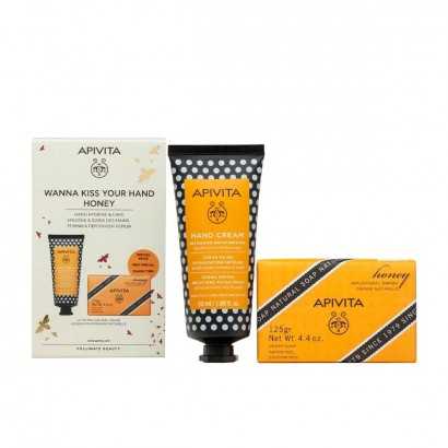 Cosmetic Set Apivita Wanna Kiss Your Hand Honey 2 Pieces-Cosmetic and Perfume Sets-Verais