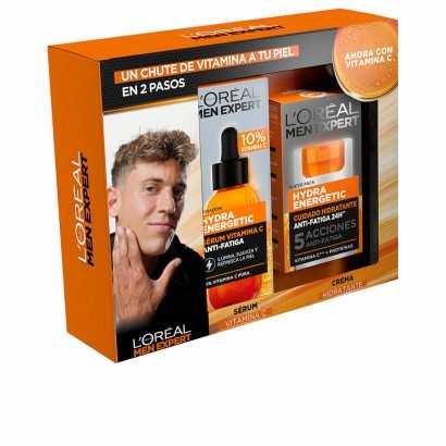 Men's Cosmetics Set L'Oreal Make Up Men Expert Hydra Energetic 2 Pieces-Cosmetic and Perfume Sets-Verais